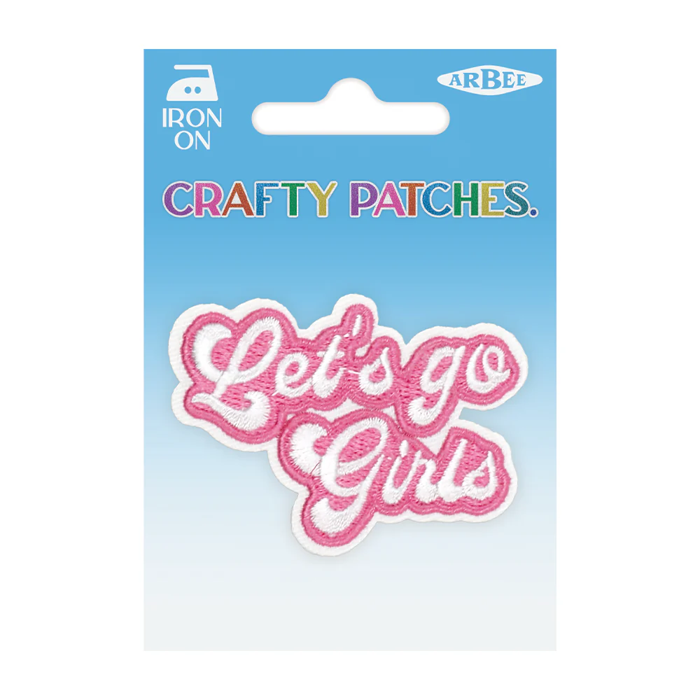 Arbee Crafty Patch, Lets Go Girls- 1pc