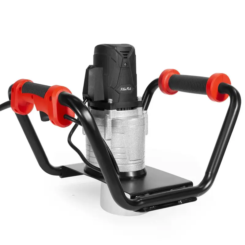 Świder glebowy XtremepowerUS 1500 W – wiertło o średnicy 15 cm, uchwyt tłumiący wibracje i blokada bezpieczeństwa