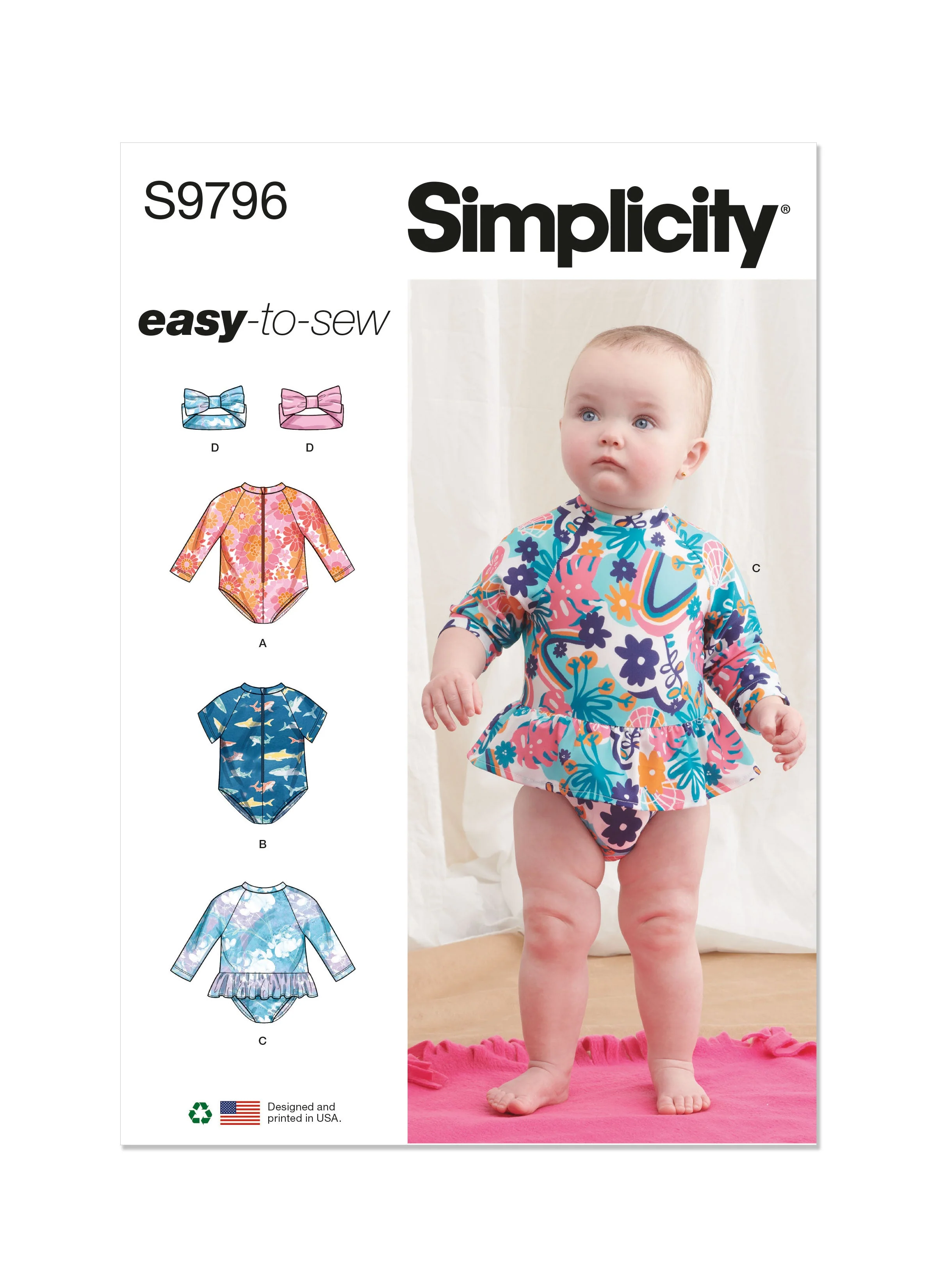 Simplicity Pattern 9796 Babies