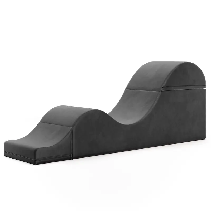 Fotel podnóżkowy Avana Kami 2 w 1 – fotel do jogi i masażu w kolorze Microvelvet
