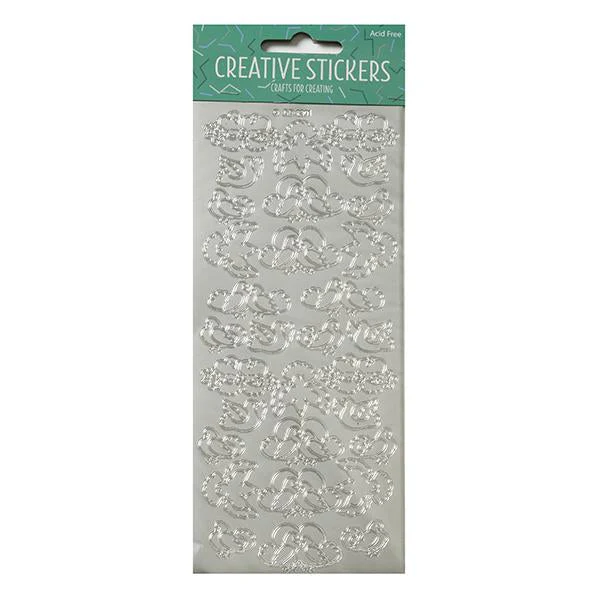 Arbee Stickers, Loving Doves Silver