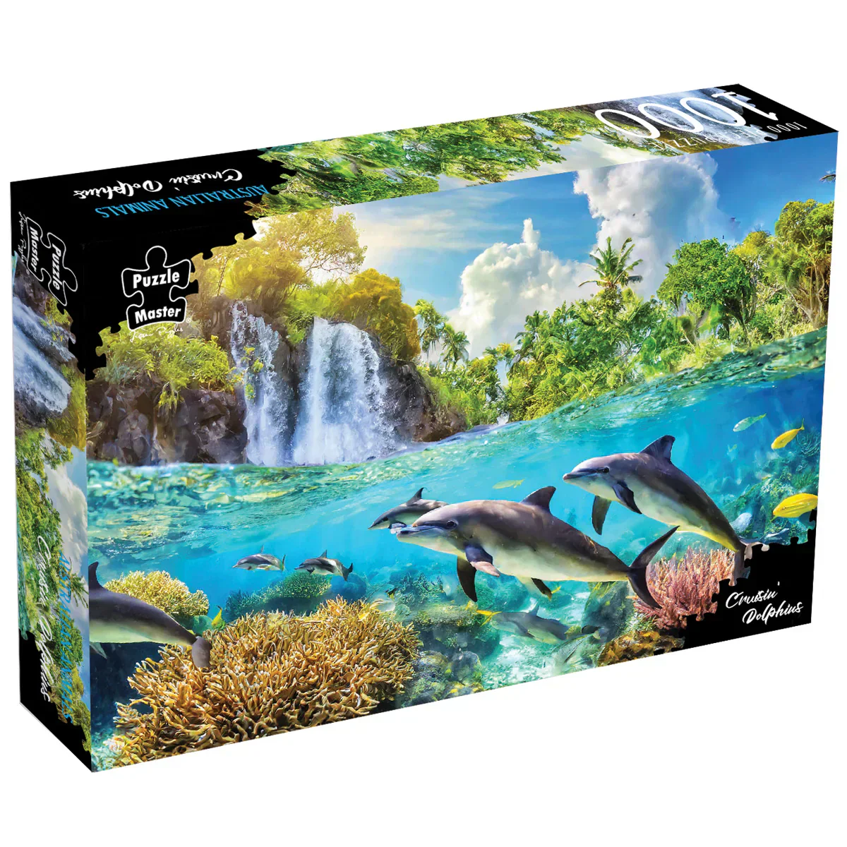 1000-Piece Jigsaw Puzzle, Crusin Dolphins
