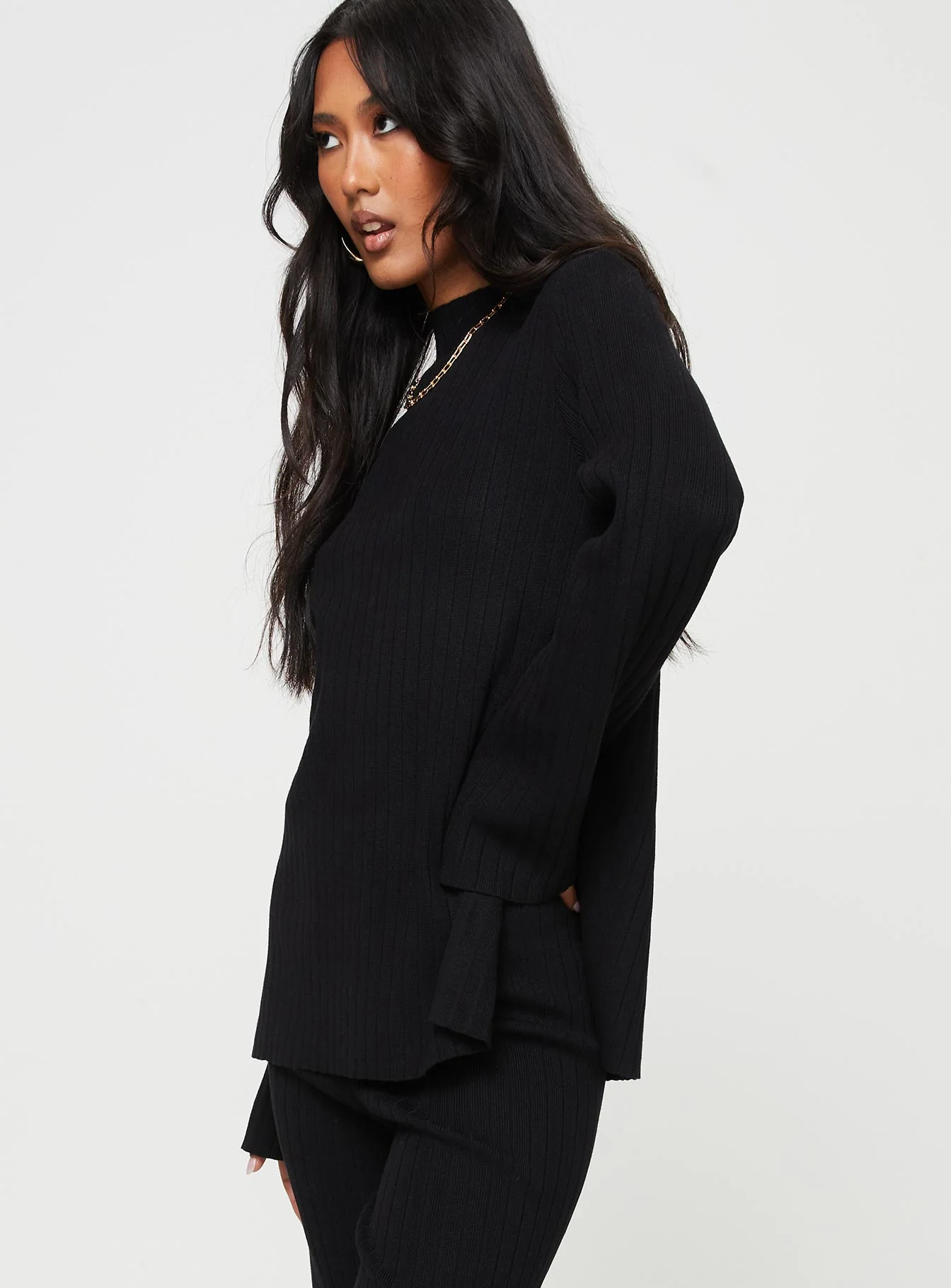 Allen Ribbed Sweater Black