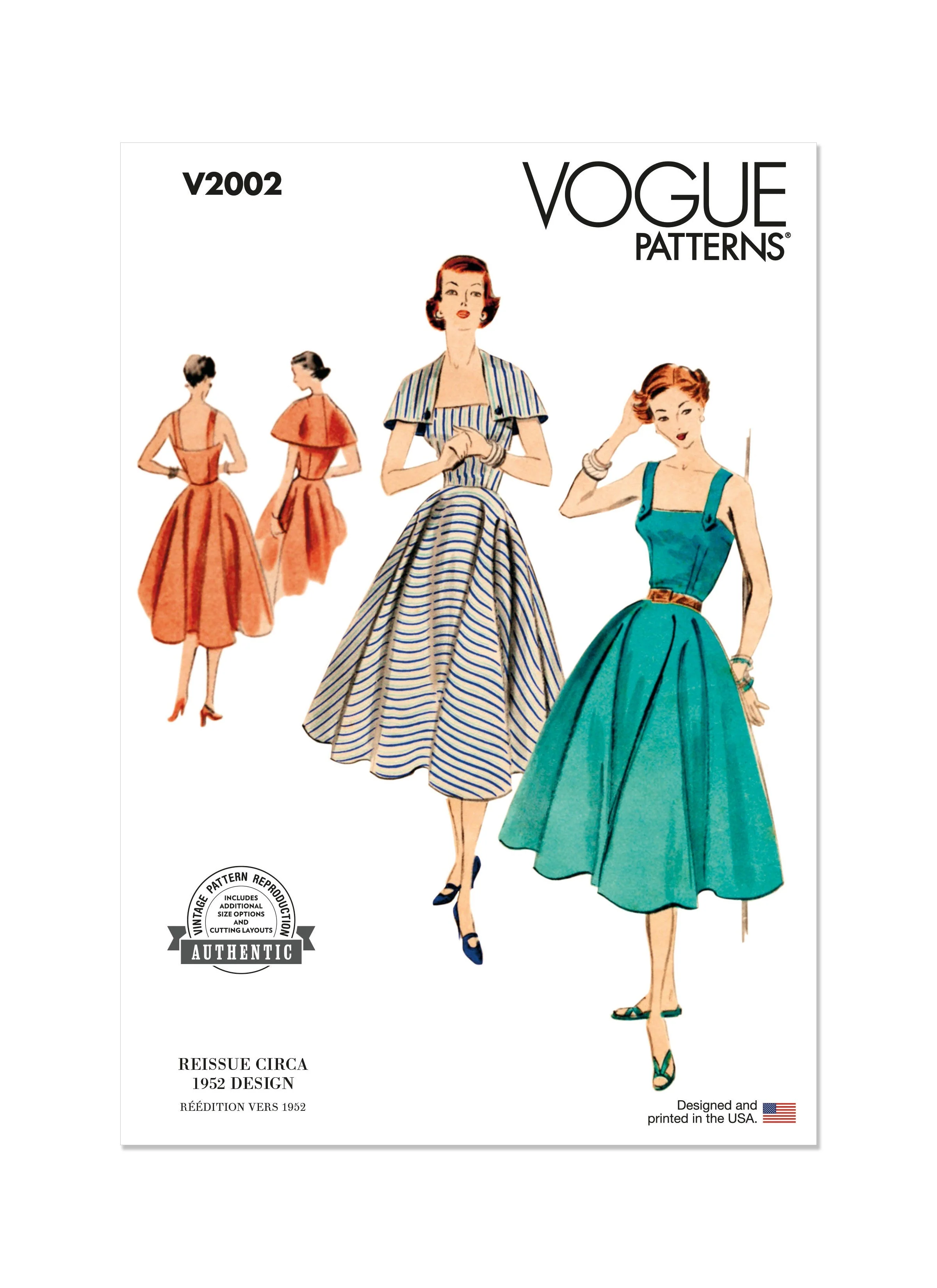 Vogue Pattern V2002 Misses