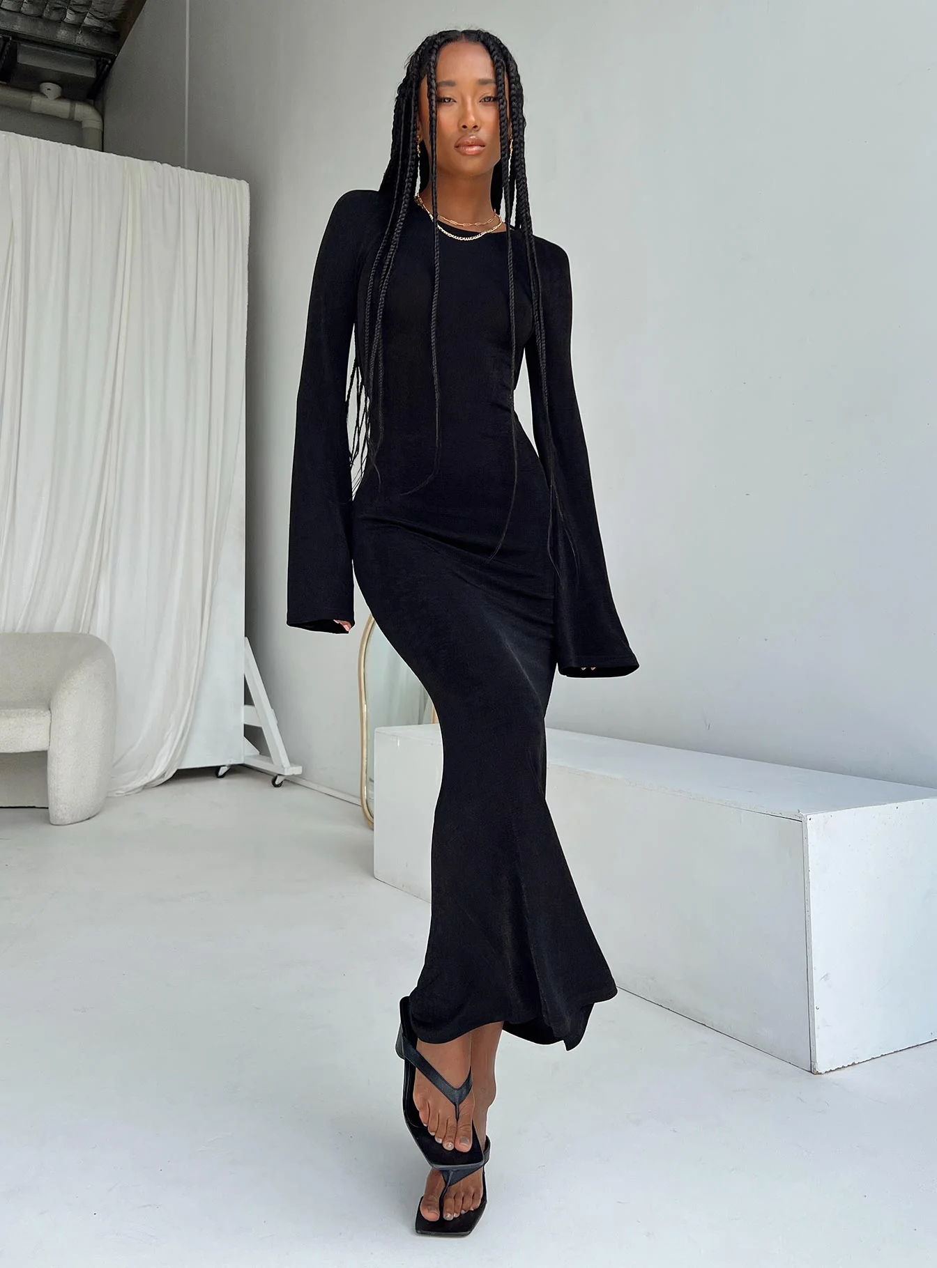 swatches-amersham-long-sleeve-maxi-dress