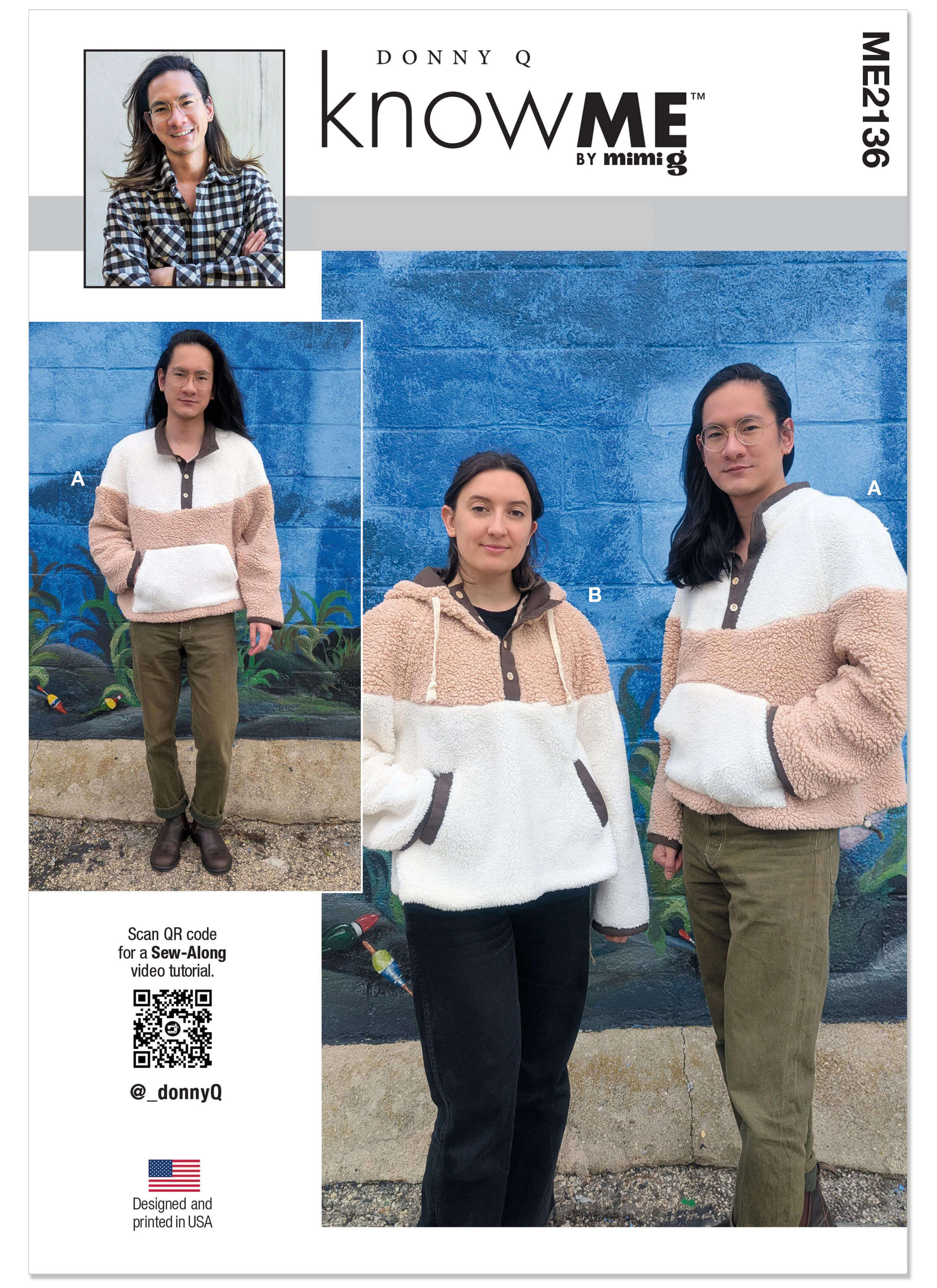 KnowMe Pattern Me2136 Unisex Jacket Coat