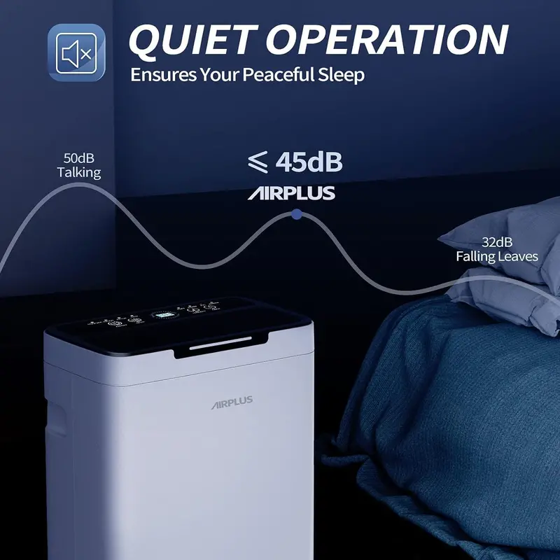 Osuszacz powietrza do piwnic AIRPLUS o pojemności 30 litrów – odpowiedni do pomieszczeń o powierzchni do 140 m², zawiera wąż spustowy, skutecznie usuwa wilgoć