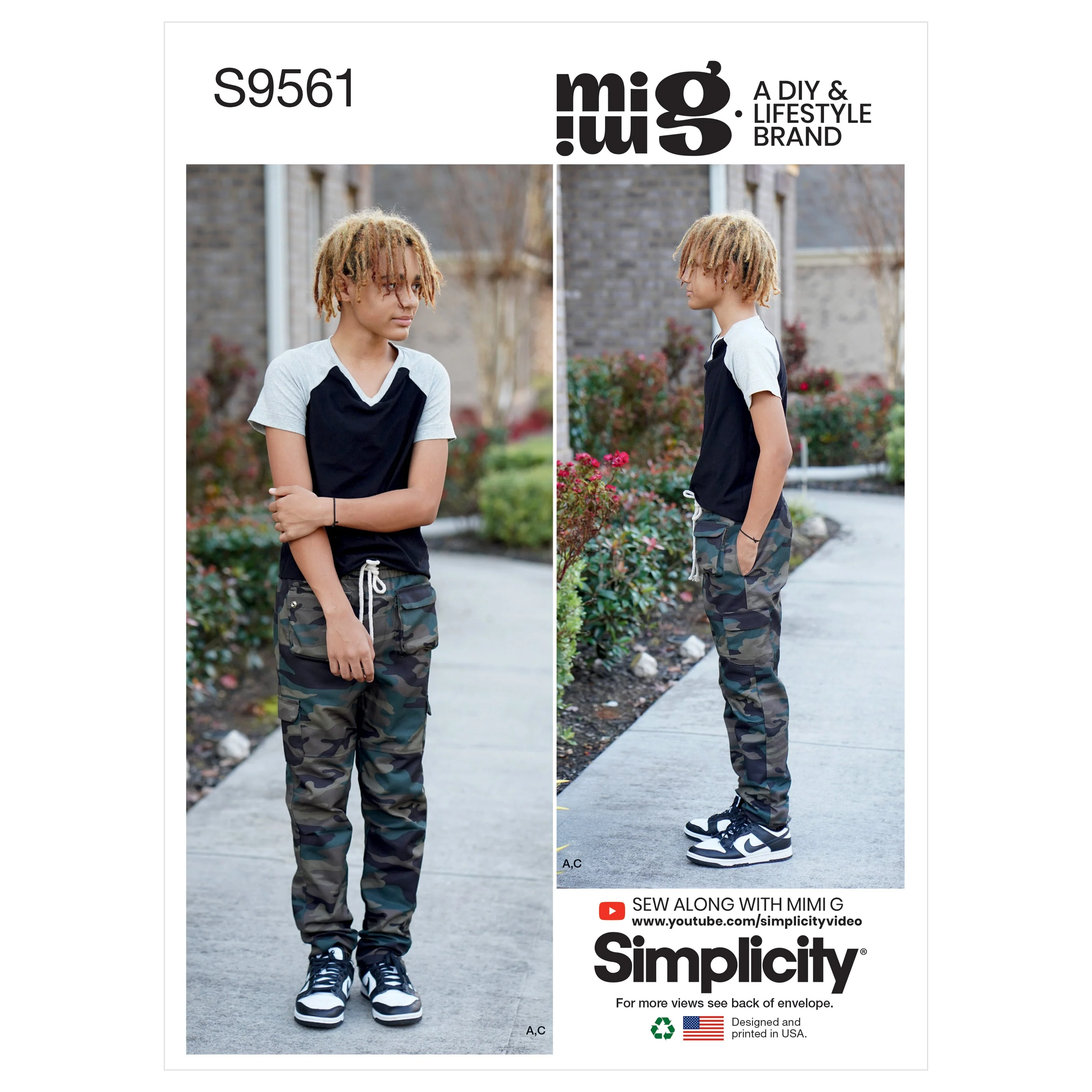 Simplicity Pattern 9561 Boy Top, Pants, Shorts