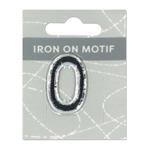 Sullivans Iron On Motif, Black 0- 35mm