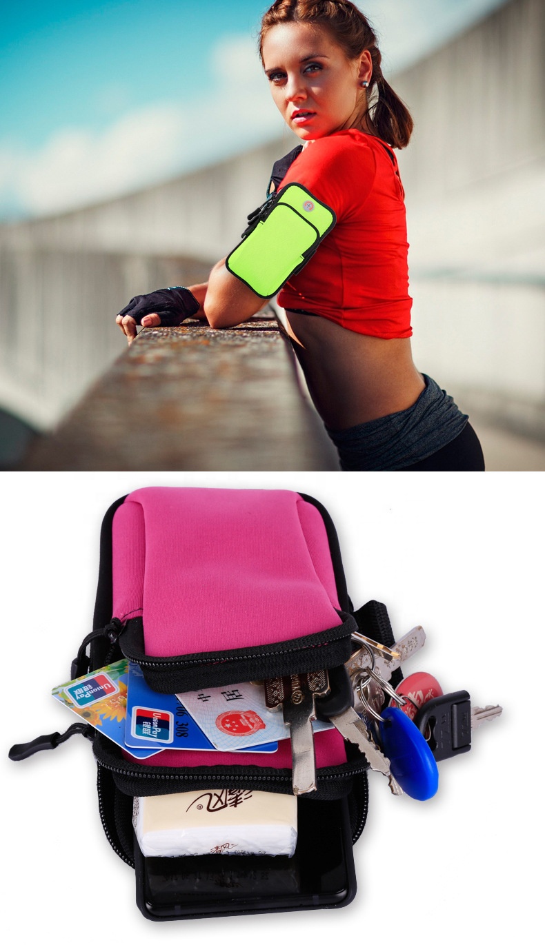 Running Sport Arm Bag Phone Case Mobile Phone Bags Neoprene Armband