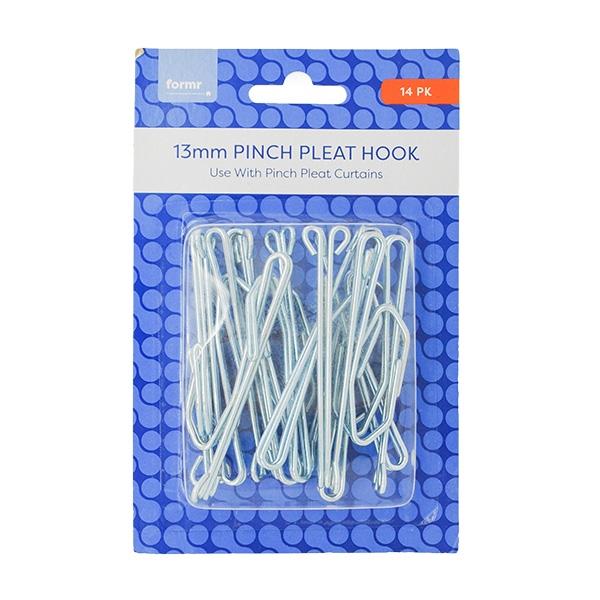 Formr Pinch Pleat Hooks, 13mm- 14pk