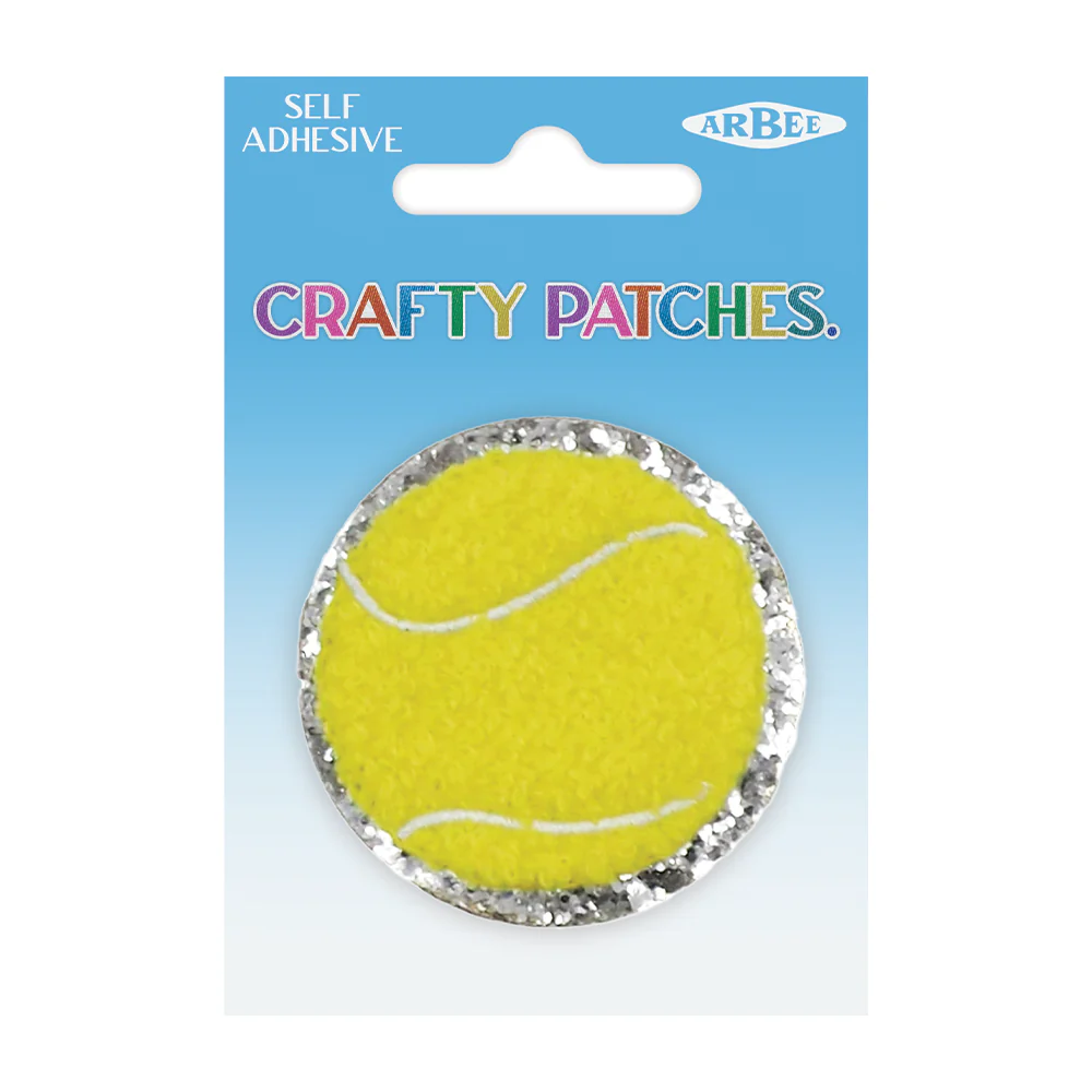Arbee Crafty Patch, Tennis Sparkle Silver- 1pc