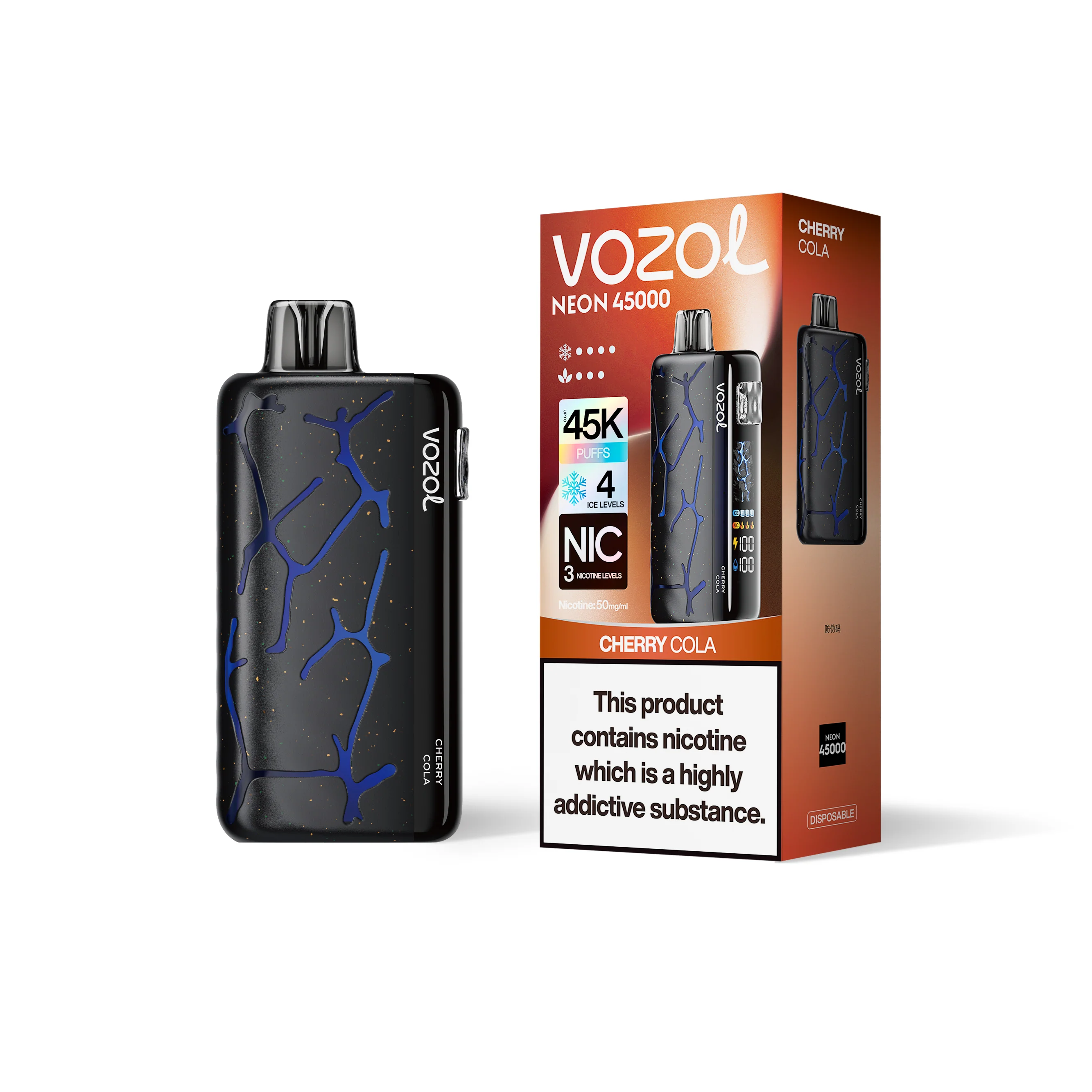 VOZOL NEON 45K wegwerpvape (alle smaken)