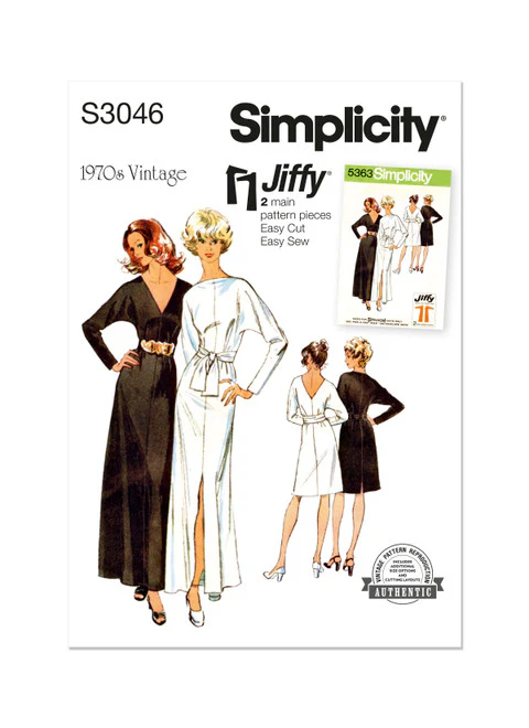 Simplicity Pattern SS3046 Misses Dress