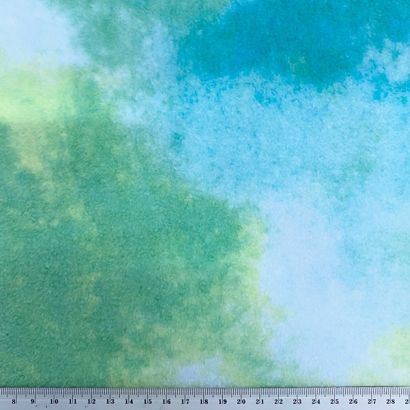 Printed Polar Fleece Fabric, Multi/Bluegrn Cold- 150cm