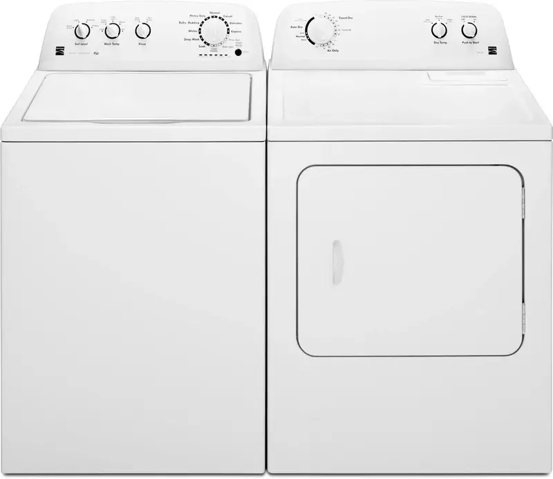 Suszarka elektryczna Kenmore 29 cali ładowana od przodu – pojemność 7,0 stóp sześciennych, ochrona przed zagnieceniami, wykończenie w kolorze białym