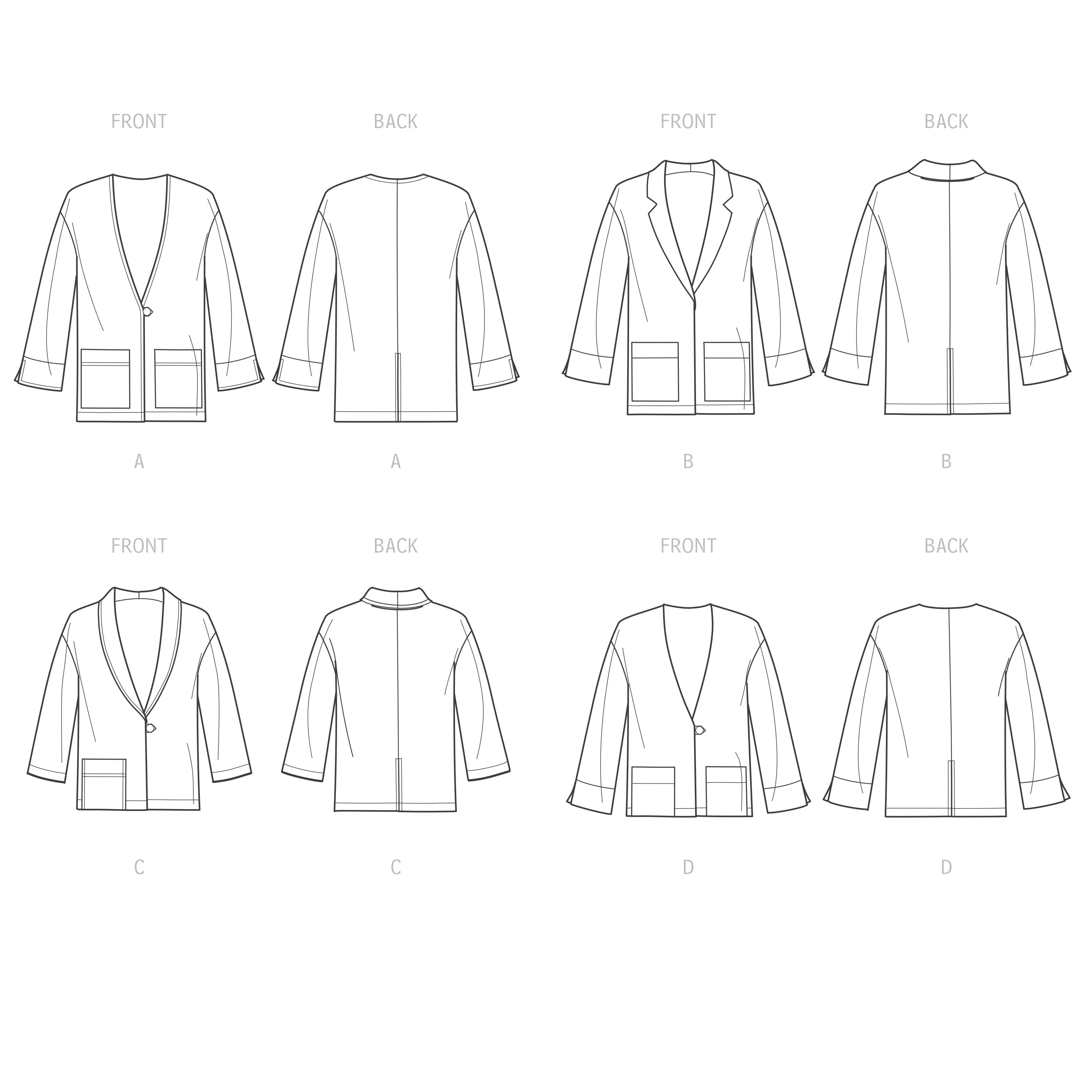 Simplicity Pattern S9468 Misses' Unlined Jacket