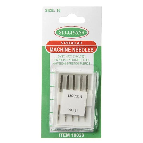 Sullivans Regular Machine Needles- Size 16