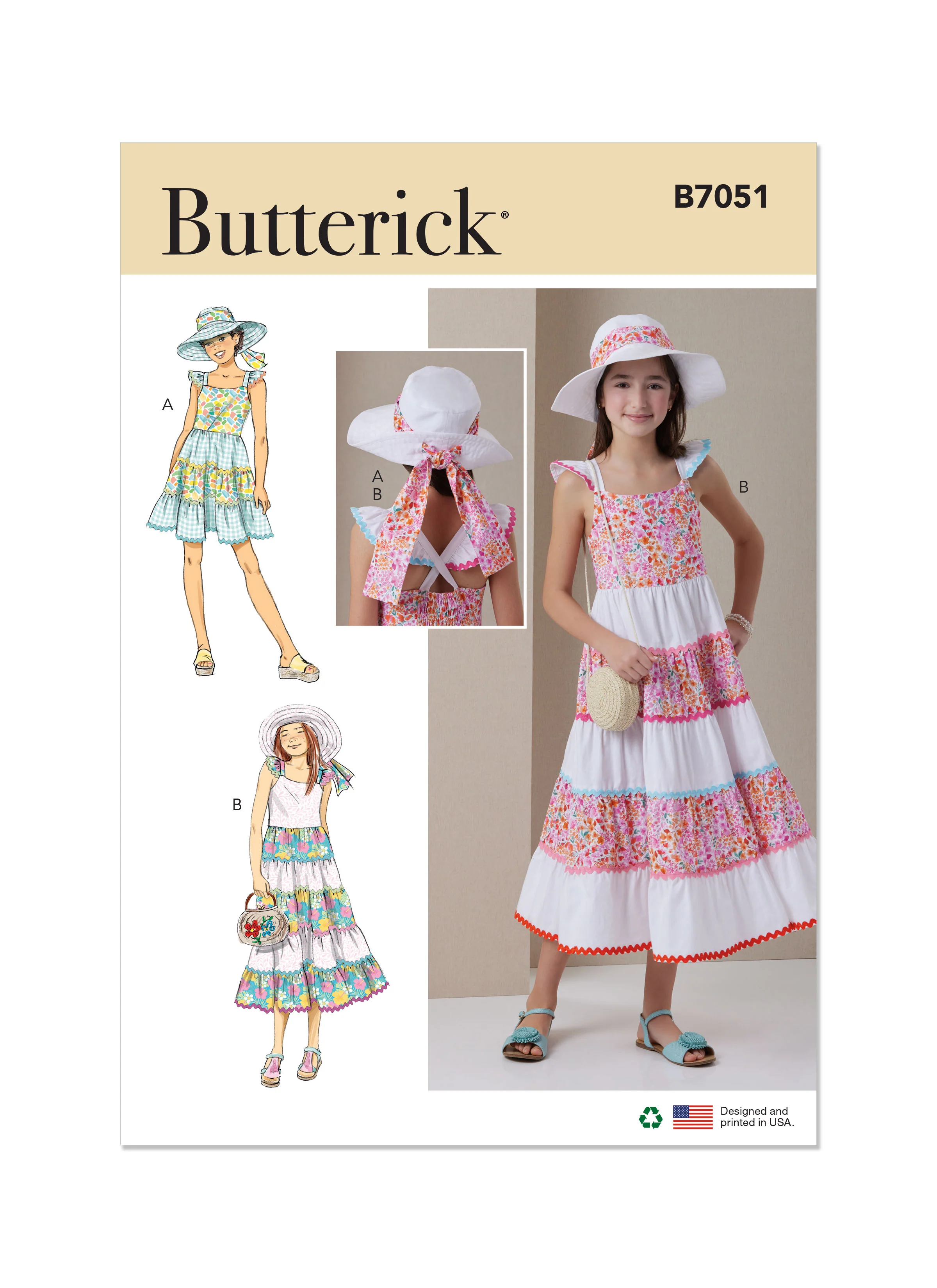 Butterick Pattern B7051 Girls