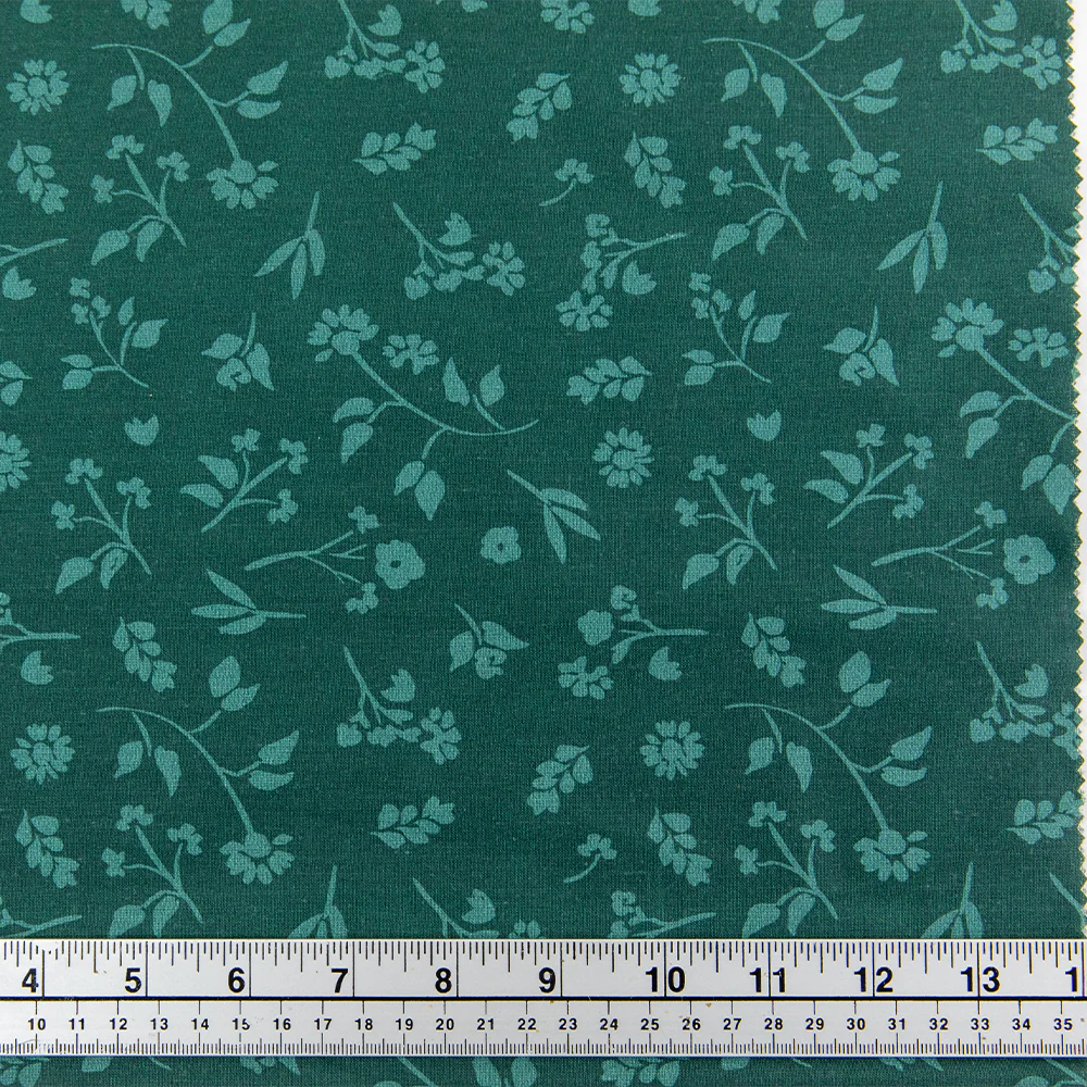 Print Craft & Quilting Fabric, Tonal Tossed Floral- Width 110cm