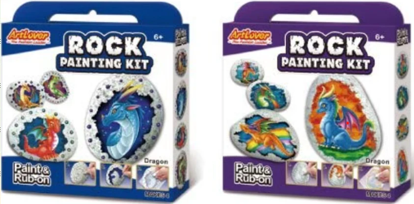 Artlover Rock Painting, Dragon