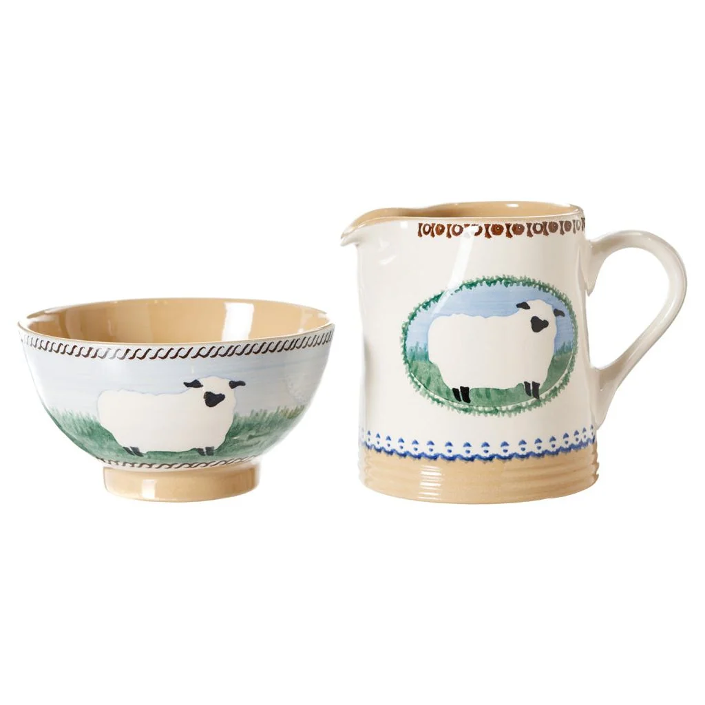 Small Bowl and Small Cylinder Jug