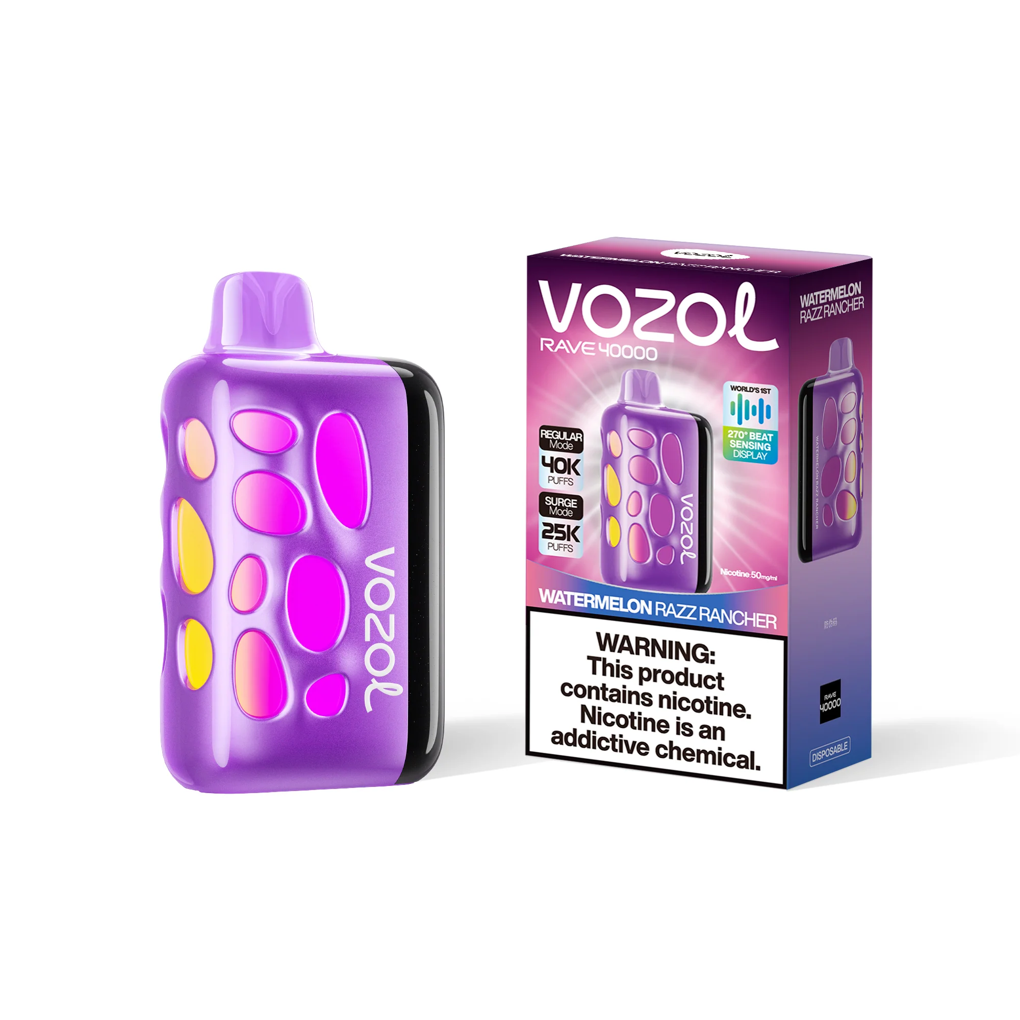 VOZOL RAVE 40K wegwerpvape (alle smaken)