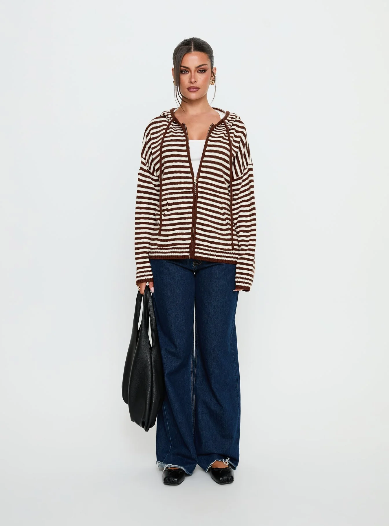 Brienna Zip Jacket Brown