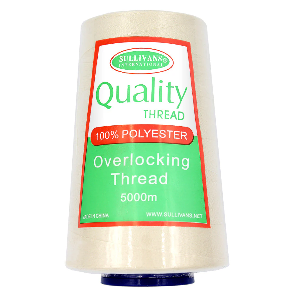 Polyester Thread, Cream- 5000m