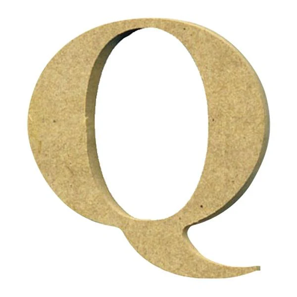 Sullivans MDF Alphabet, Q- 6x60mm