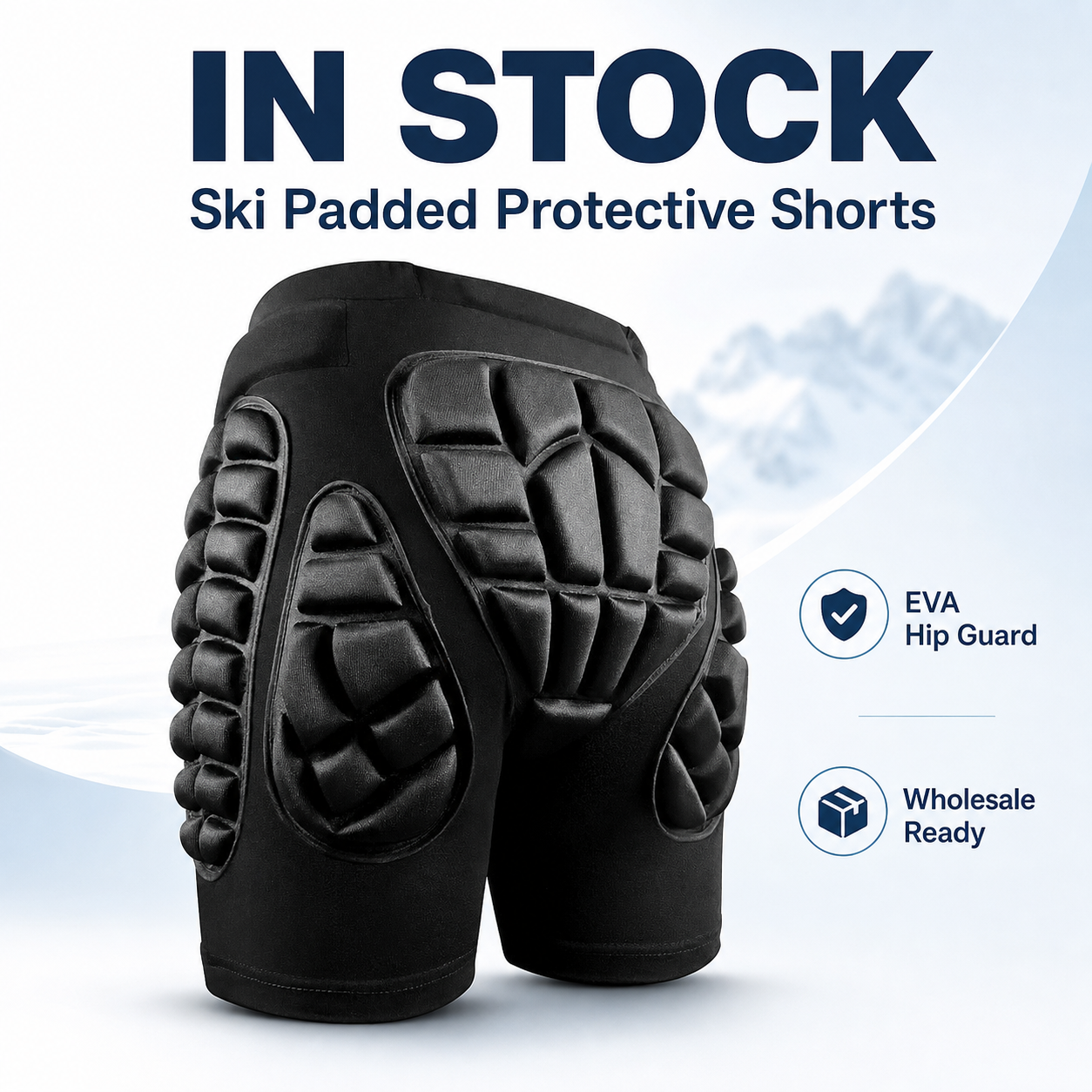 Ski Snowboard Padded Protective Shorts EVA Hip Butt Tailbone Guard