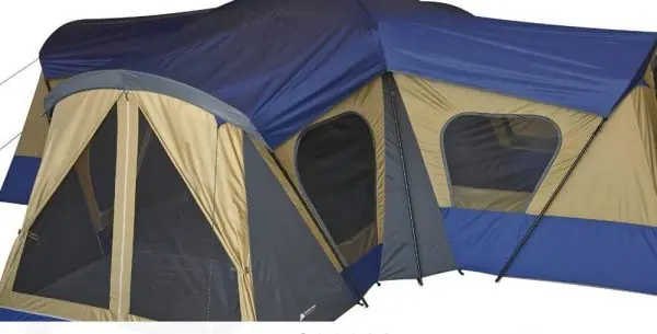 Namiot kempingowy Ozark Trail Base Camp dla 14 osób – przestronny i odporny na warunki atmosferyczne namiot kempingowy dla całej rodziny