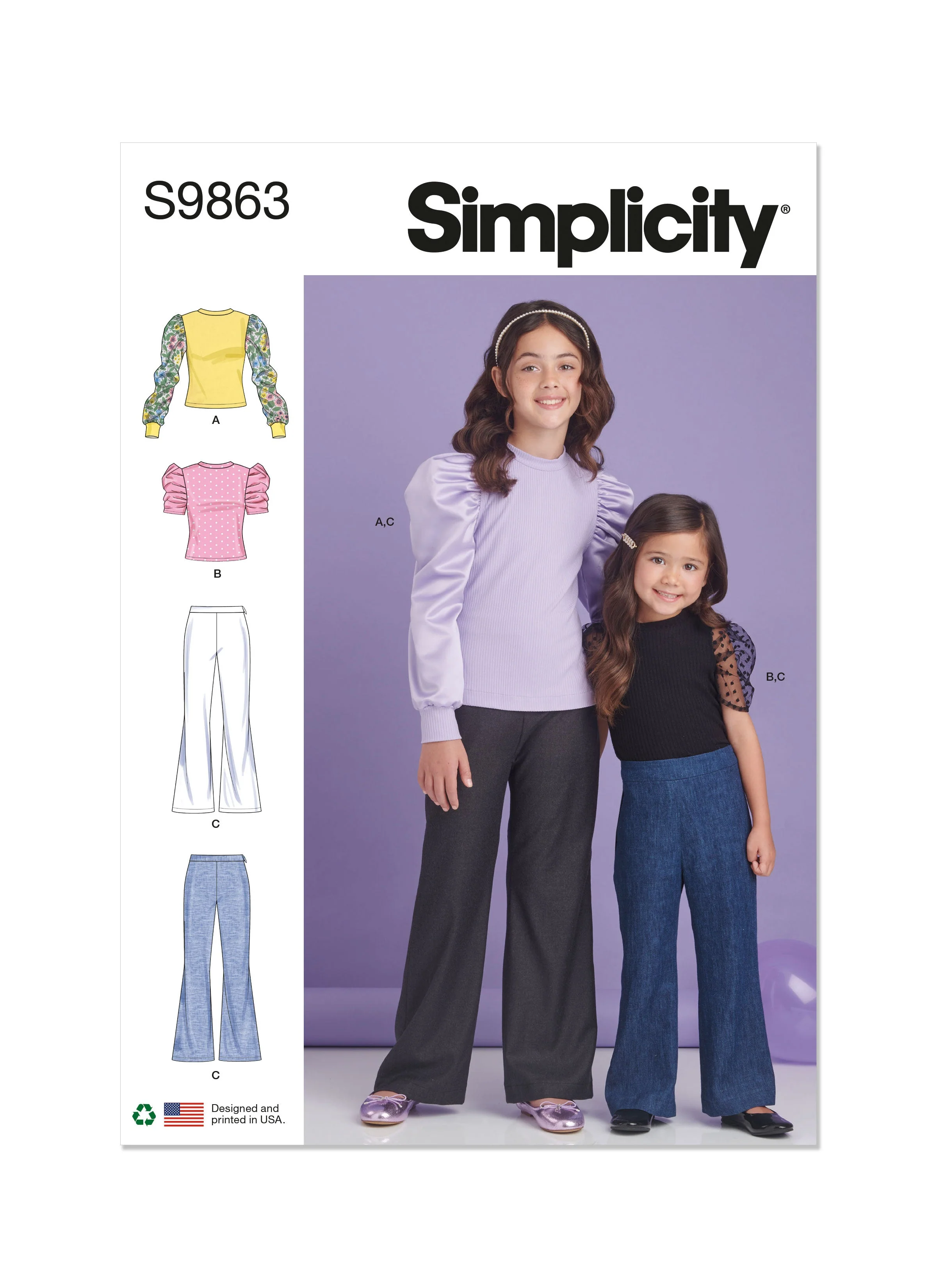 Simplicity Pattern S9863 Children