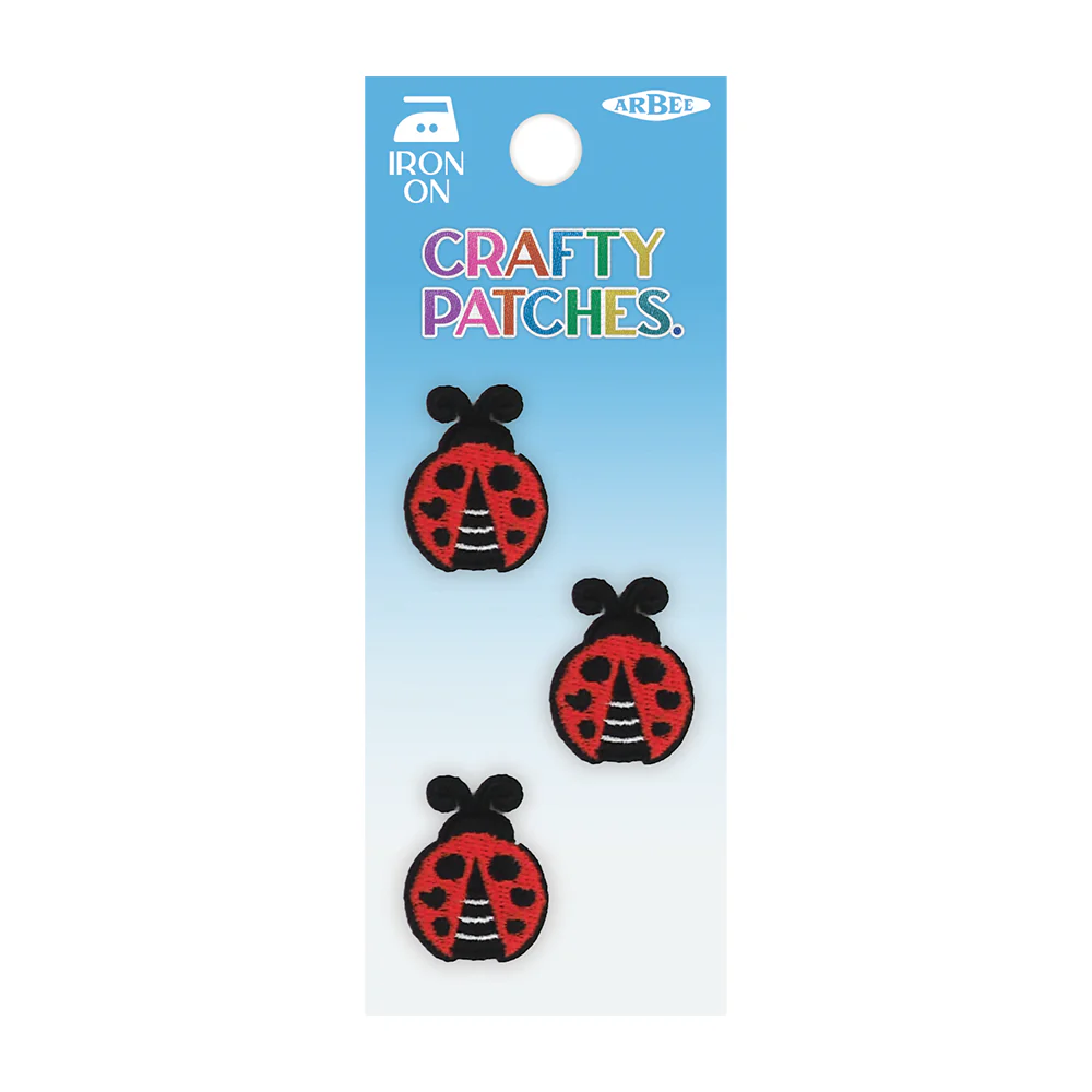 Arbee Crafty Patch, Mini Lady Bugs- 3pc