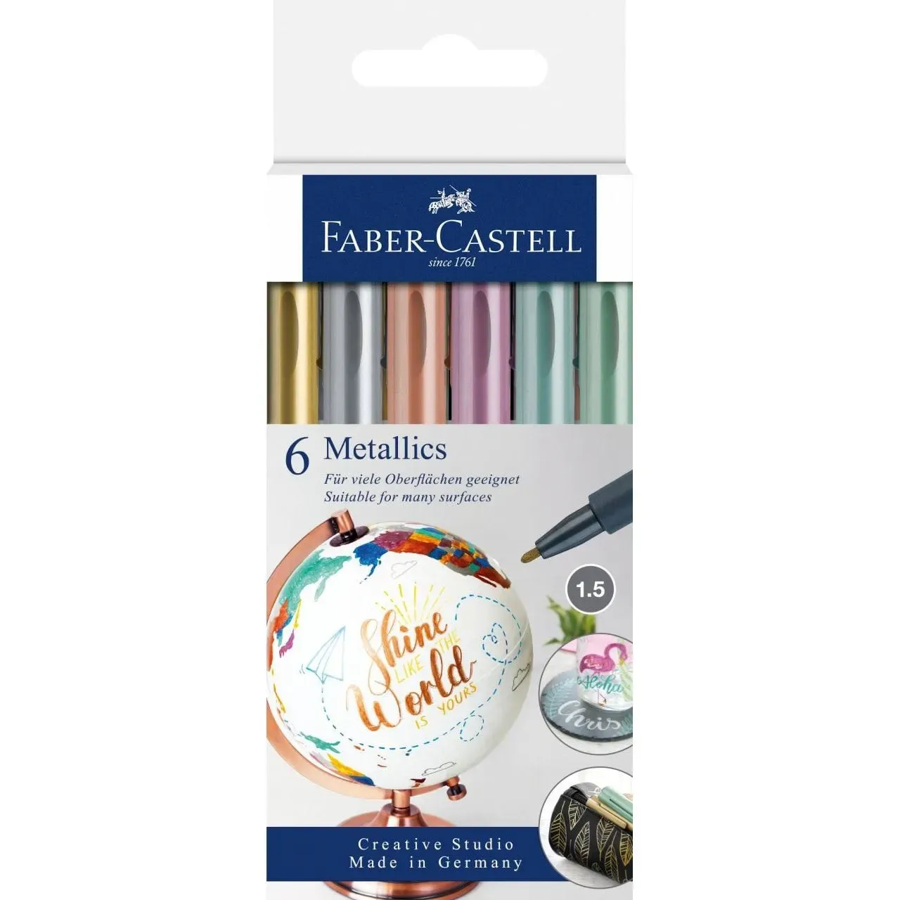 Creative Studio Metallic Pens- Pk6