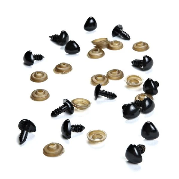 Sullivans Black Noses 15pc- 12 x 11mm