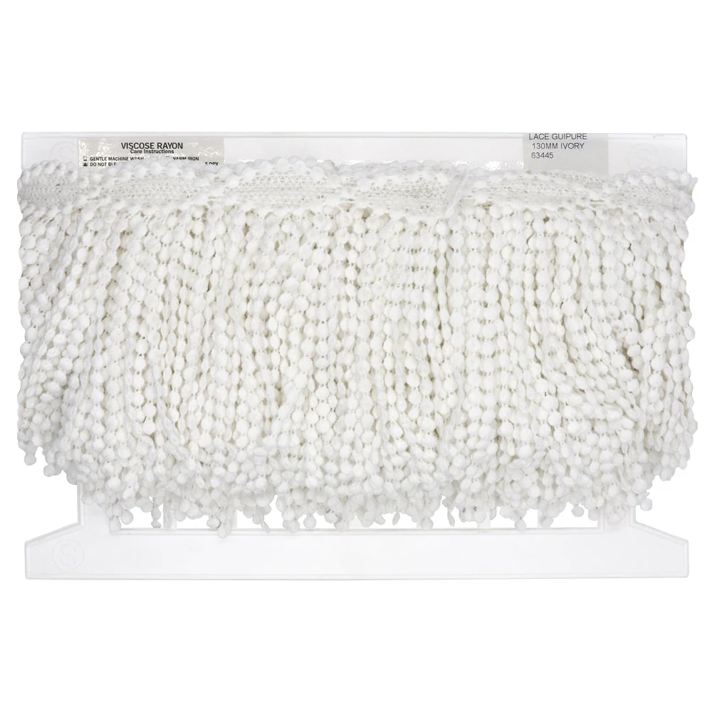 Sullivans Lace Guipure, Ivory- 130mm