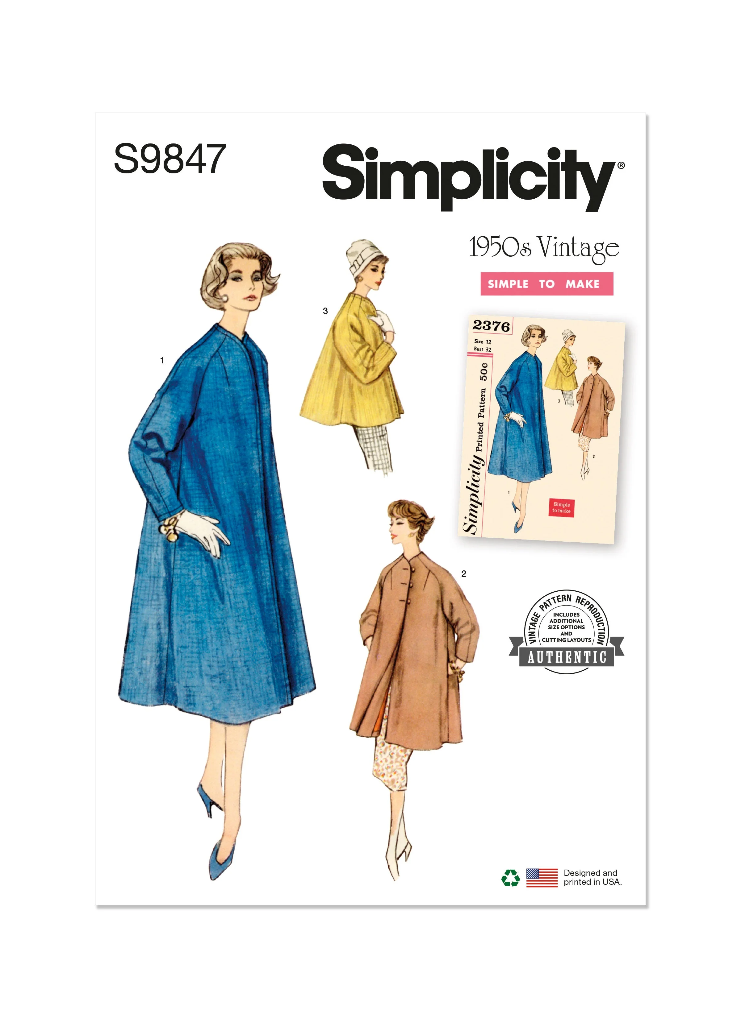 Simplicity Pattern S9847 Misses