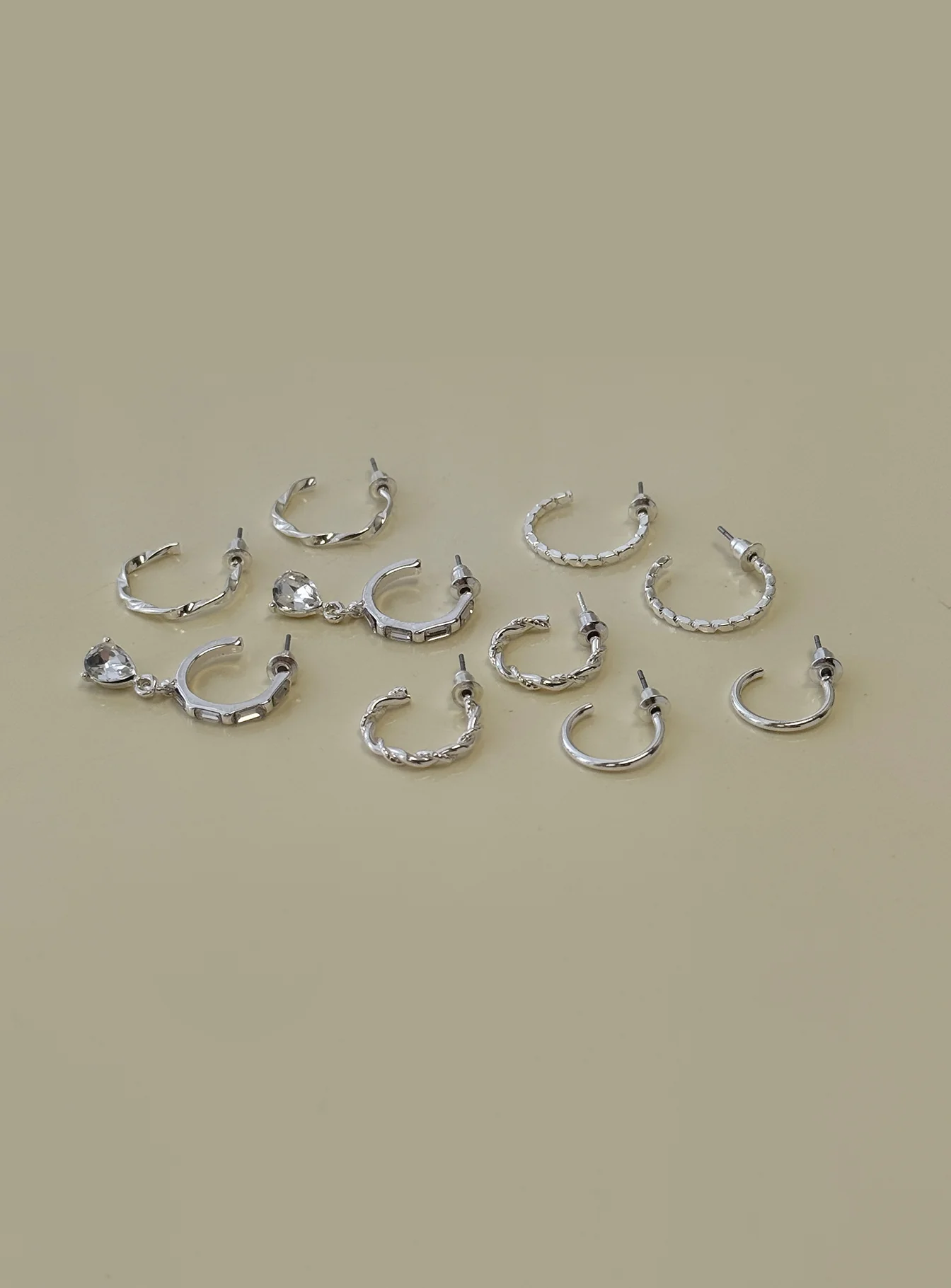 Delfine Earring Pack Silver