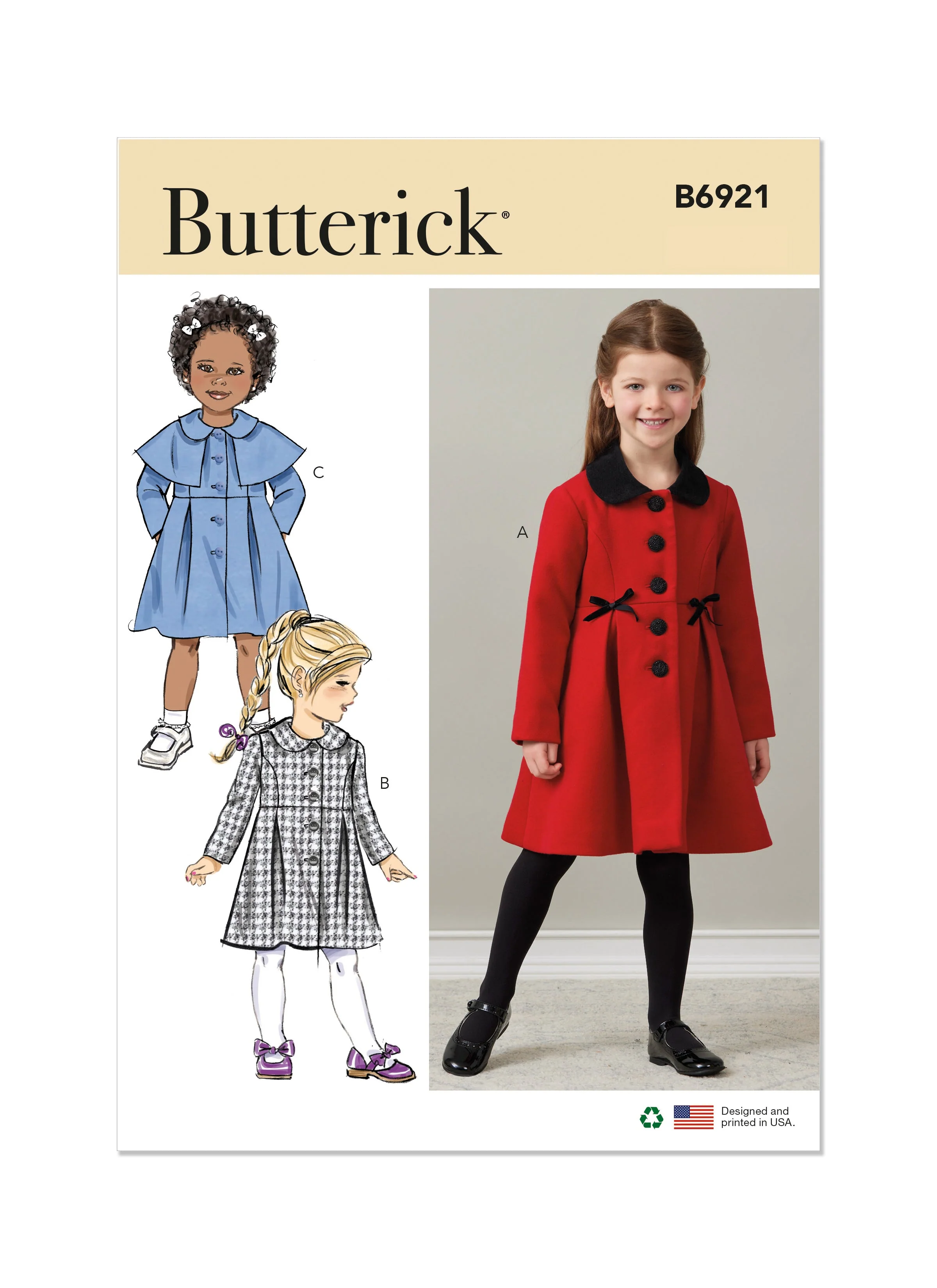 Butterick Pattern B6921 Children