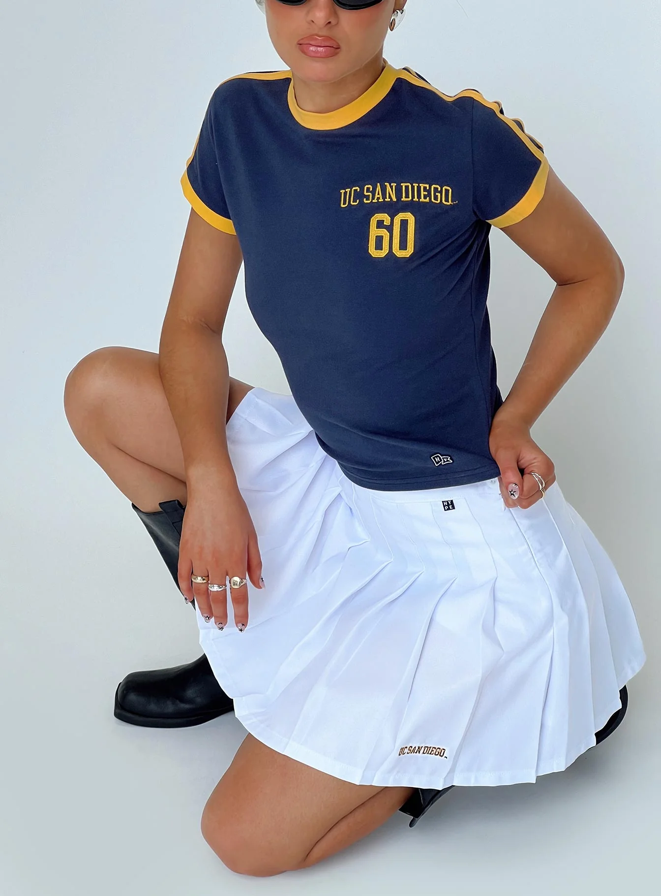 UCSD Tennis Skort White