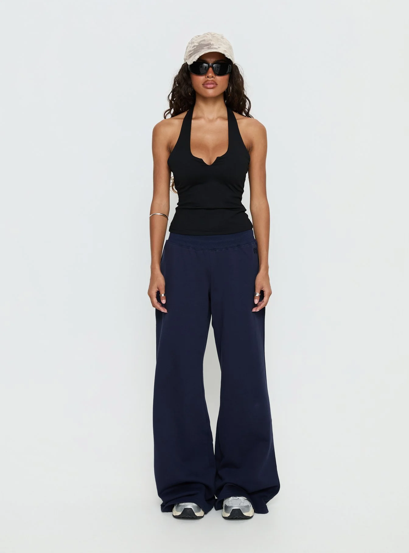 Summits Flared Track Pants Navy