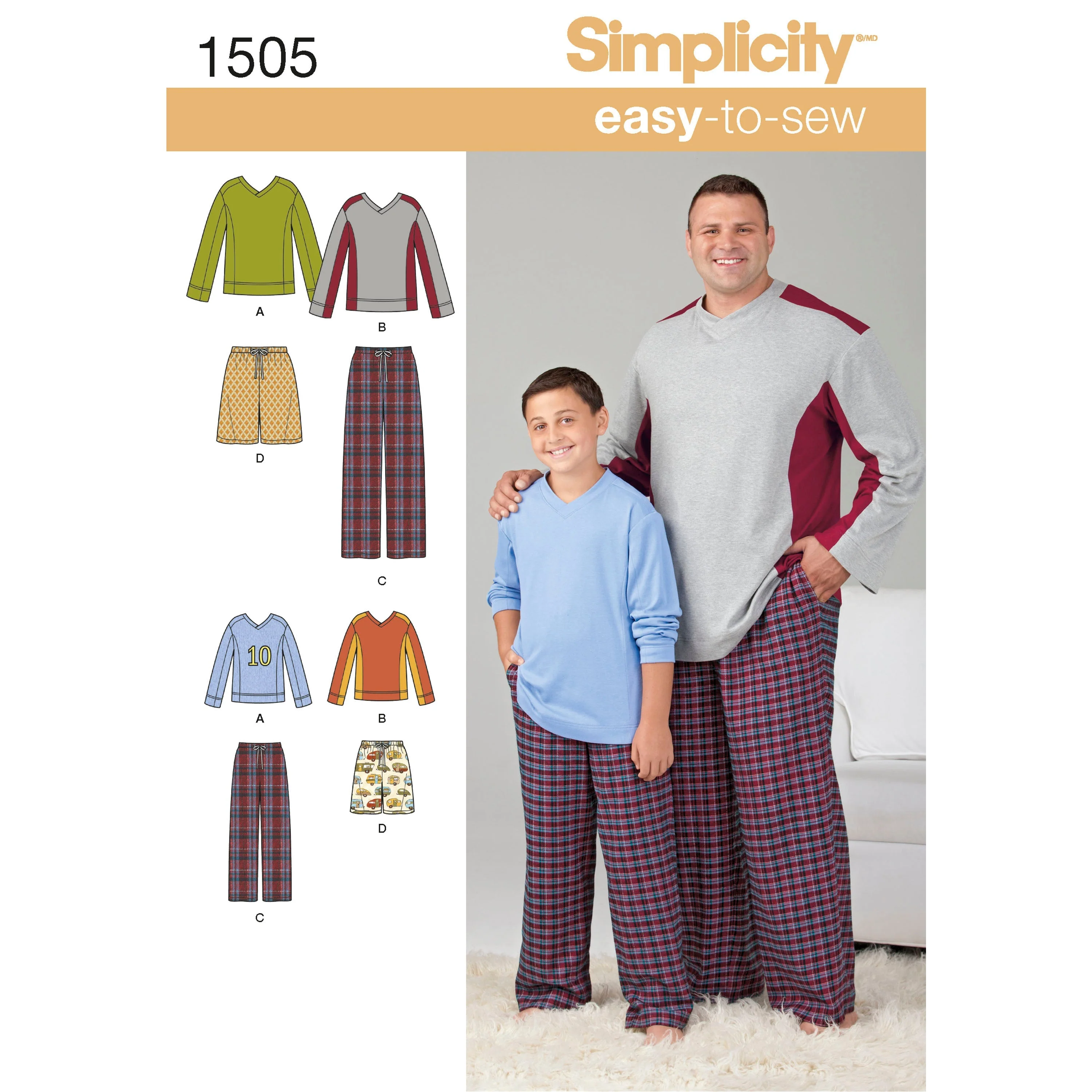 Simplicity Pattern 1505 Husky Boys