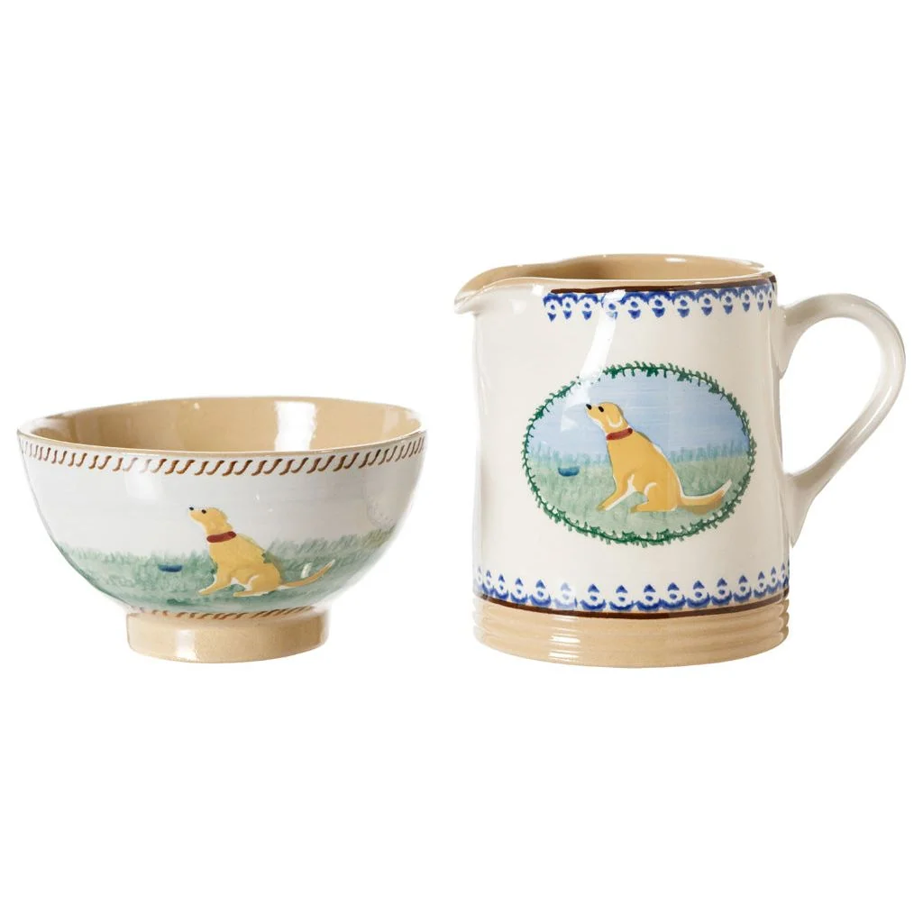 Small Bowl and Small Cylinder Jug