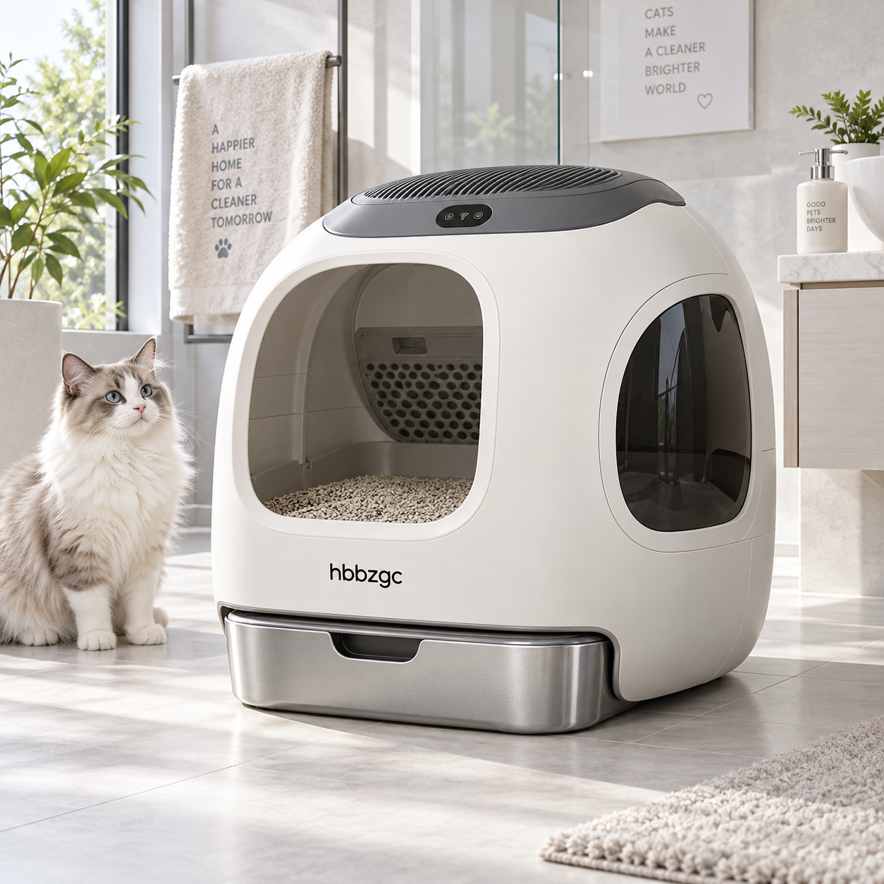 Smart Odor Control Cat Litter Box