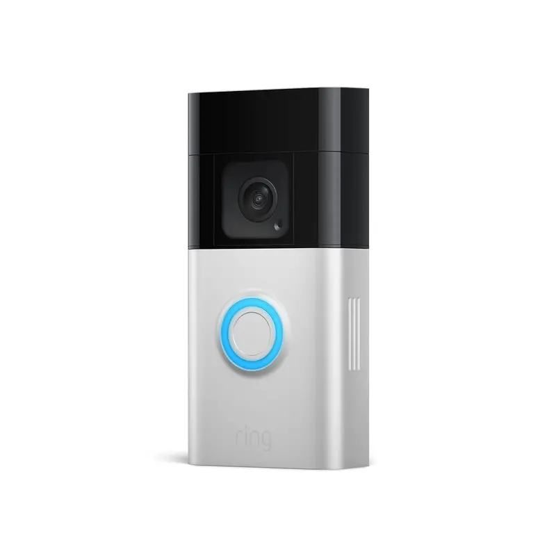 Dzwonek do drzwi Ring Battery Doorbell Plus z wideodomofonem – 1536p HD+ z kolorową wizją nocną, dwukierunkowym dźwiękiem i integracją z Alexą