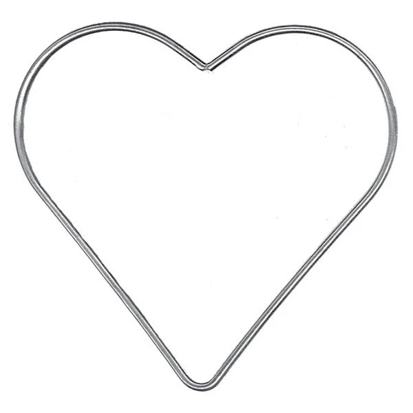 Crafty Bitz Metal Ring, Heart- 100mm
