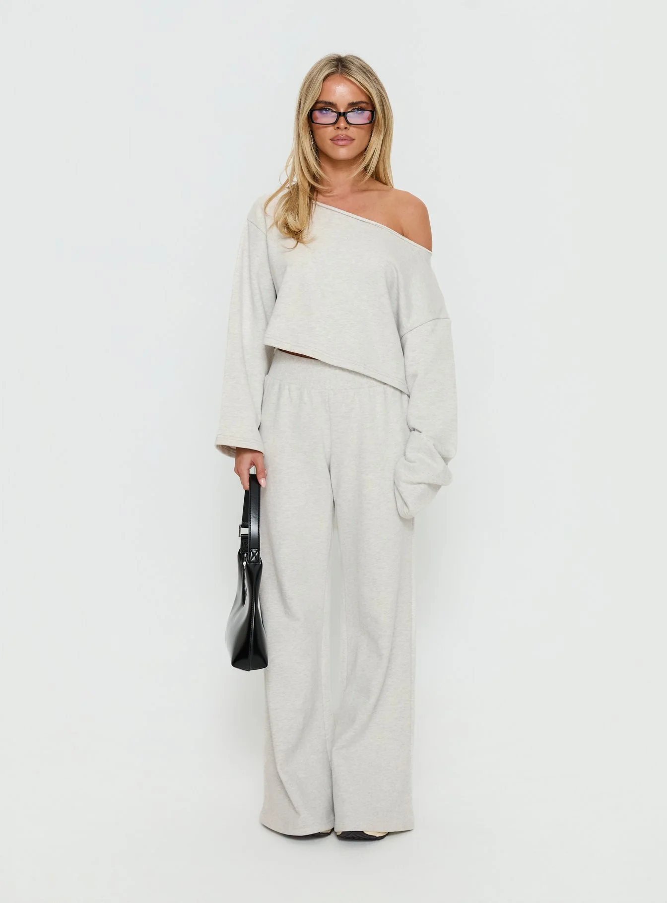 Peaks Flared Track Pants Snow Marle