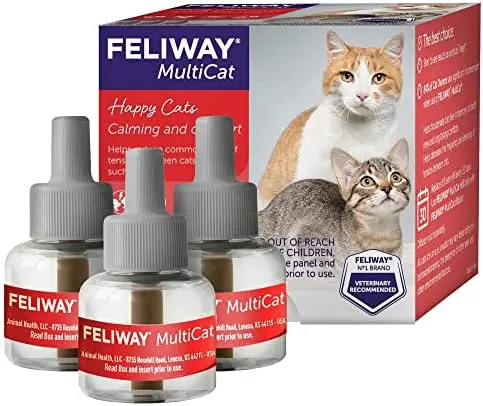 Felivay MultiCat 30-dniowy wkład uzupełniający z uspokajającymi feromonami – opakowanie 3 szt.