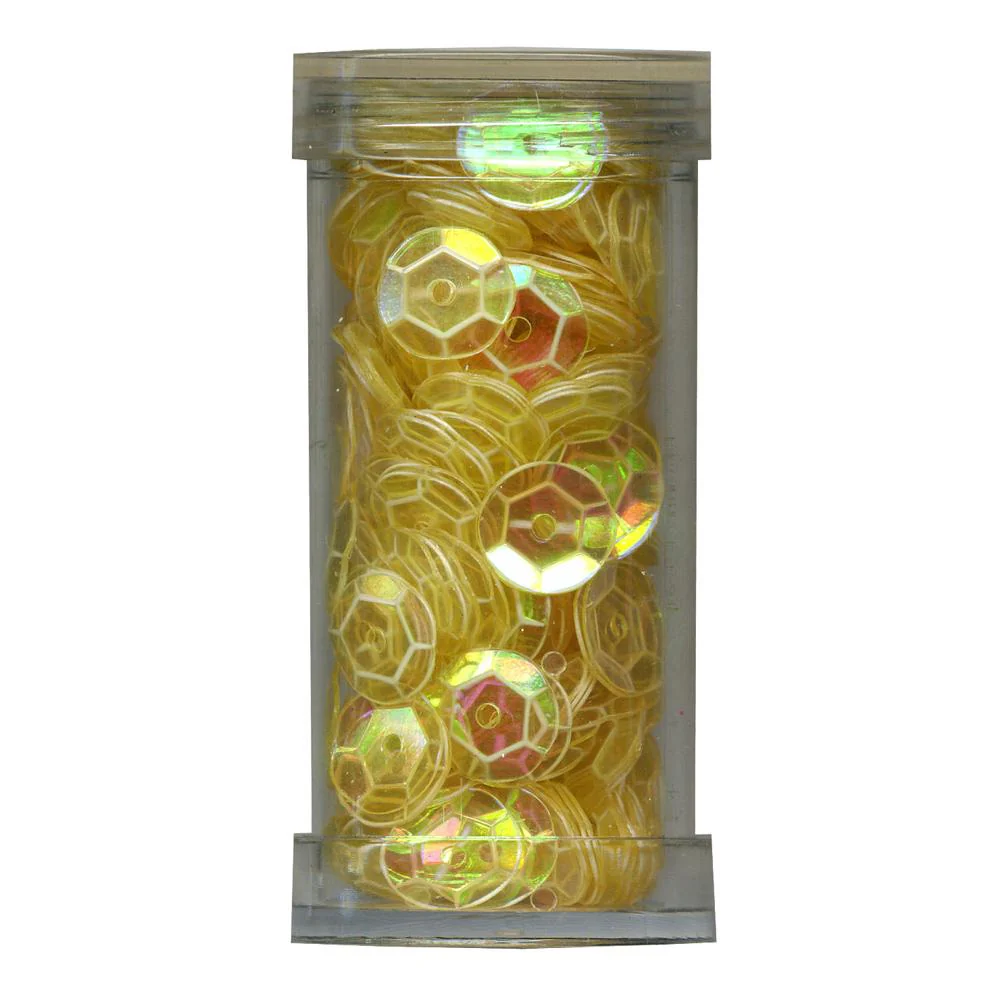 Sullivans Sequin Cup, 6mm Fluro Orange- 9g